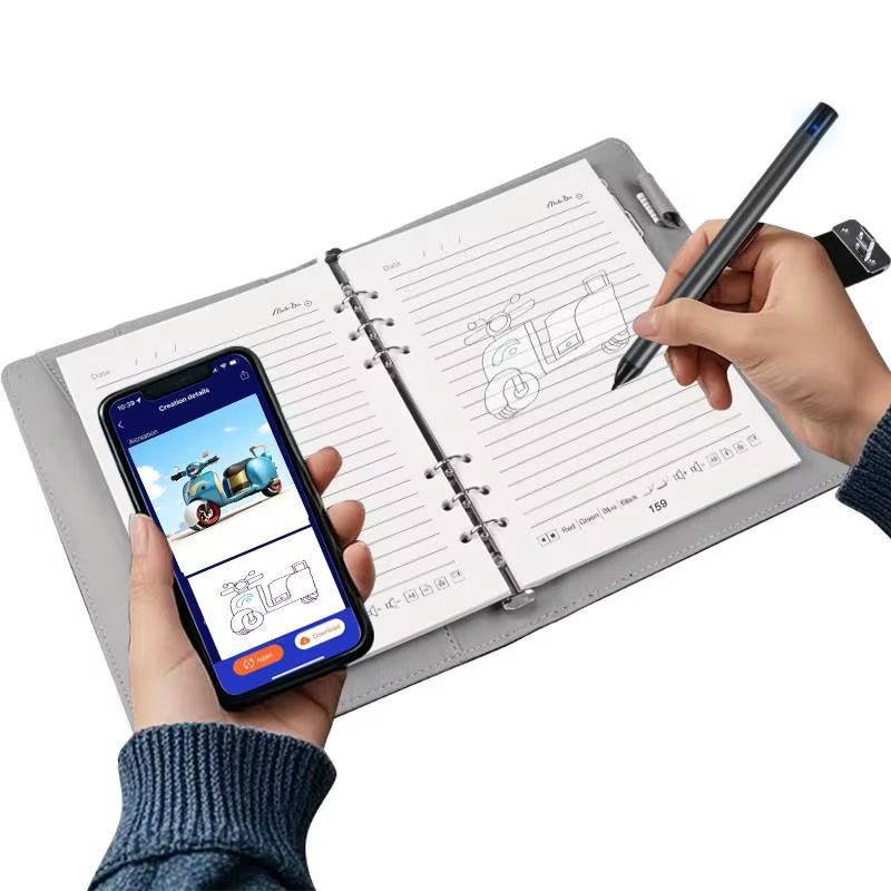 Factory Direct AI Smart Notepad Multifunction Drawing Design Function Smart Notebook Smart Pen Sync 1 Piece Custom